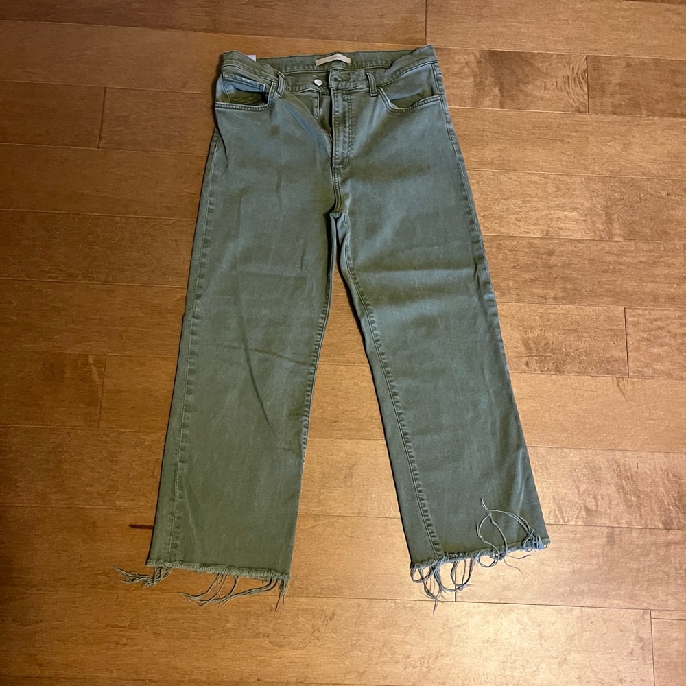 Joe's Jeans Green Ankle Cropped Denim